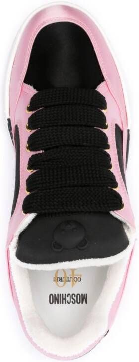 Moschino Teddy Bear-motif sneakers Pink