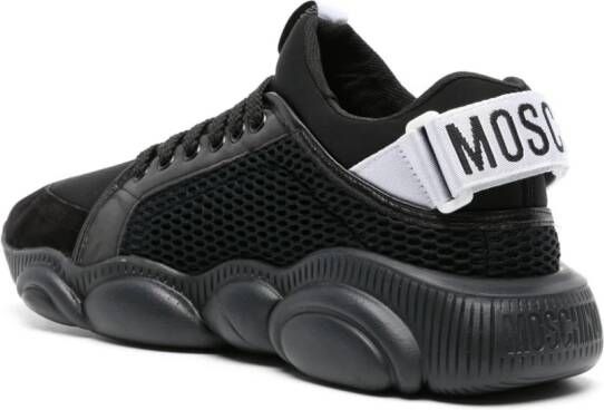 Moschino Teddy Bear panelled sneakers Black