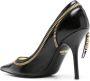 Moschino zip-detailing leather pumps Black - Thumbnail 3