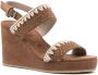 Mou 95mm suede sandals Brown - Thumbnail 2