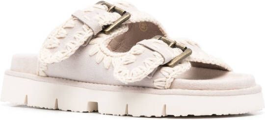 Mou Bio Buckle sandals Neutrals