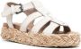 Mou caged pony-hair sandals White - Thumbnail 2