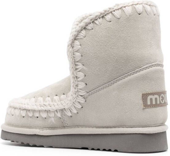 Mou chunky slip-on boots Grey