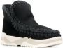 Mou crochet stitch-trim boot sneakers Black - Thumbnail 2