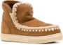 Mou crochet stitch-trim sneaker boots Brown - Thumbnail 2