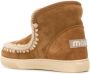 Mou crochet stitch-trim sneaker boots Brown - Thumbnail 3