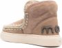 Mou crochet stitch-trim sneaker boots Neutrals - Thumbnail 3