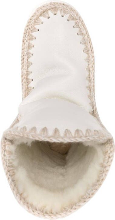 Mou embellished logo snow boots White