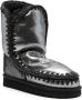 Mou Eskimo 18 crochet-trim metallic-leather boots Black - Thumbnail 2