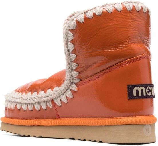 Mou Eskimo 18 leather boots Orange