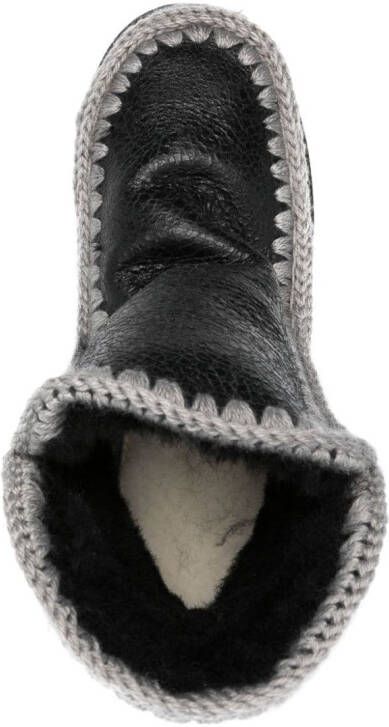 Mou Eskimo 24 contrast-stitching boots Black