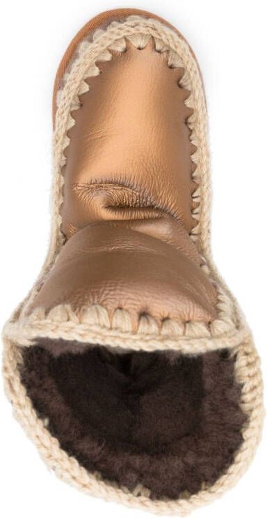 Mou Eskimo 24 rhinestone-embellished boots Brown