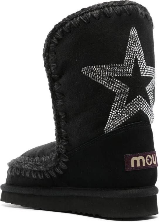 Mou Eskimo 24 star-motif ankle boots Black