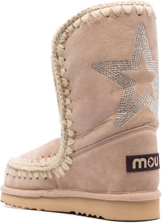 Mou Eskimo 24 star-motif ankle boots Neutrals