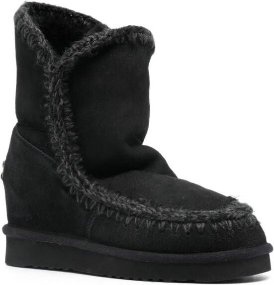Mou Eskimo 35mm wedge boots Black