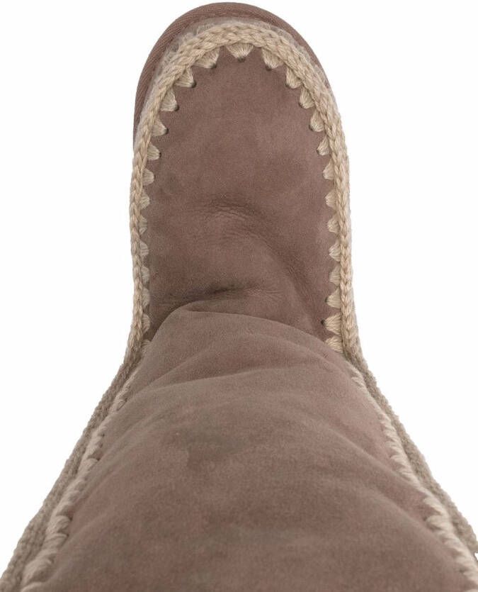 Mou Eskimo 50 shearling boots Neutrals