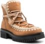 Mou Eskimo Combat 50mm contrast-stitching boots Brown - Thumbnail 2