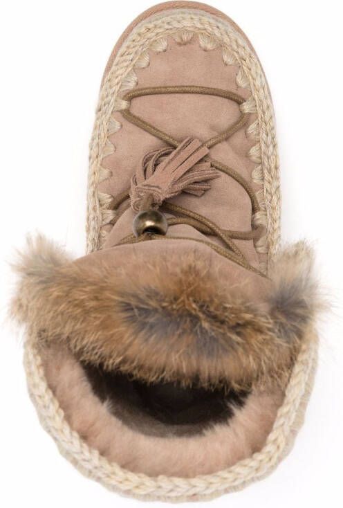 Mou Eskimo Lace boots Brown