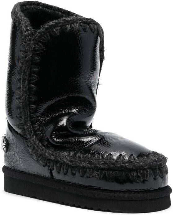 Mou Eskimo leather boots Black