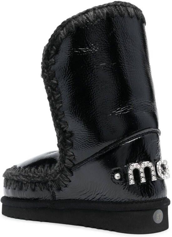 Mou Eskimo leather boots Black