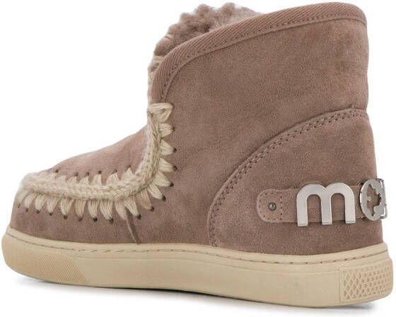 Mou Eskimo logo ankle boots Grey