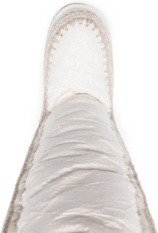 Mou Eskimo logo-patch boots White