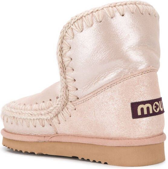 Mou Eskimo metallic boots Pink