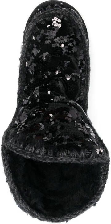 Mou Eskimo sequin-embellished boots Black