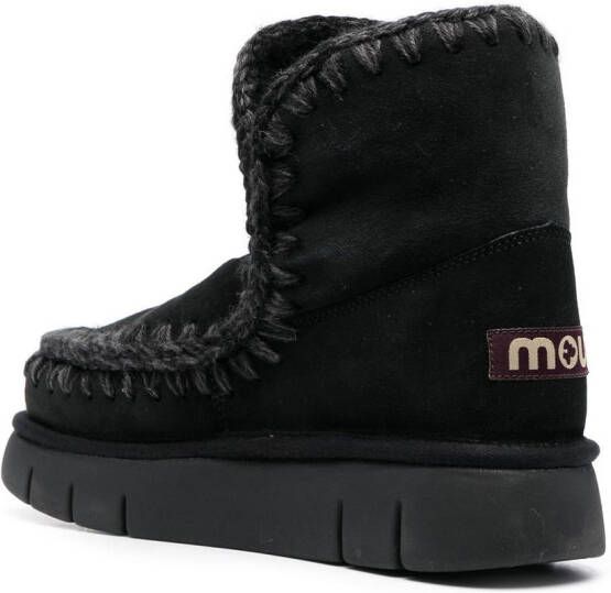 Mou Eskimo suede boots Black