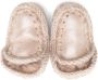 Mou Kids Eskimo crochet-trim leather boots Pink - Thumbnail 3