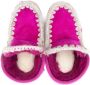 Mou Kids Eskimo crochet-trim suede boots Pink - Thumbnail 3