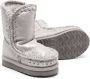 Mou Kids Eskimo metallic-sheen boots Silver - Thumbnail 2