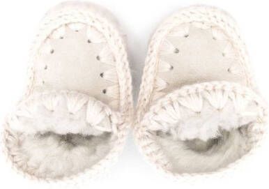 Mou Kids Eskimo shearling boots Grey