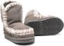 Mou Kids Eskimo suede ankle boots Grey - Thumbnail 2