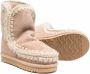 Mou Kids shearling-lined slip-on boots Brown - Thumbnail 2