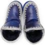 Mou Kids shearling-trim ankle boots Blue - Thumbnail 3