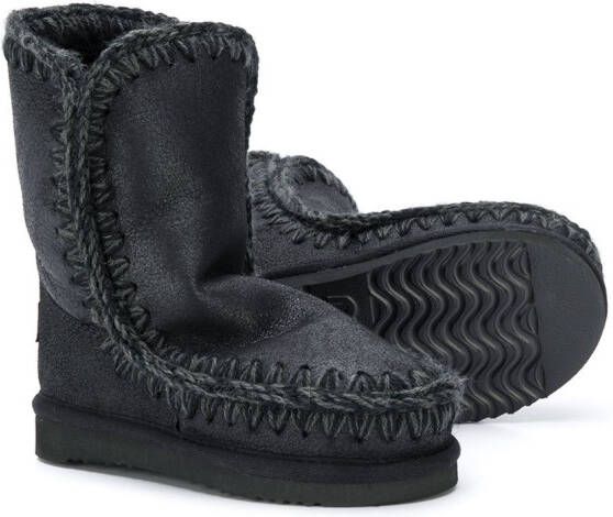 Mou Kids slip-on boots Black
