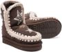 Mou Kids star-embellished suede boots Brown - Thumbnail 2