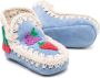 Mou Kids Summer Eskimo crochet-detailing boots Blue - Thumbnail 2