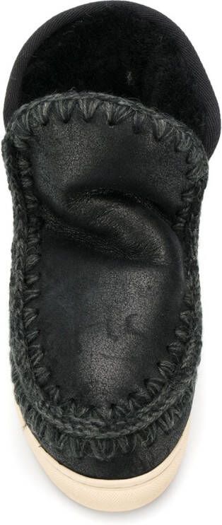 Mou lined interior ankle boots Black