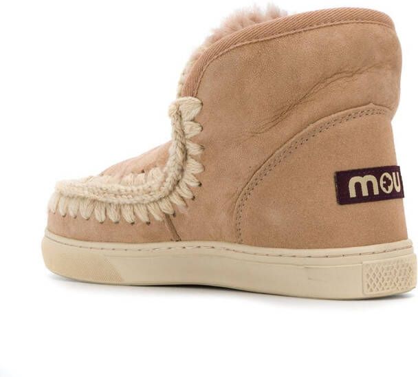 Mou lined interior ankle boots Neutrals