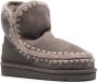 Mou logo-patch suede ankle boots Grey - Thumbnail 2