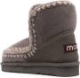Mou logo-patch suede ankle boots Grey - Thumbnail 3