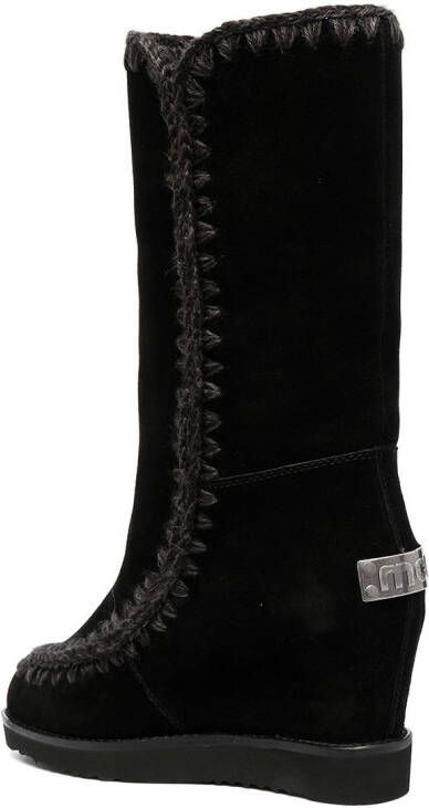 Mou mid-calf slip-on boots Black