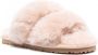 Mou open-toe shearling slides Pink - Thumbnail 2