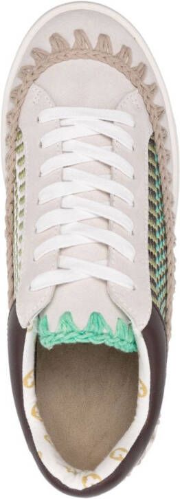 Mou Schuhe stitch-embellished sneakers Neutrals