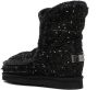 Mou sequin-embellished tweed boots Black - Thumbnail 3