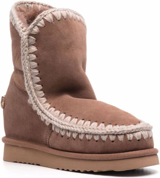 Mou shearling-lined sheepskin boots Pink