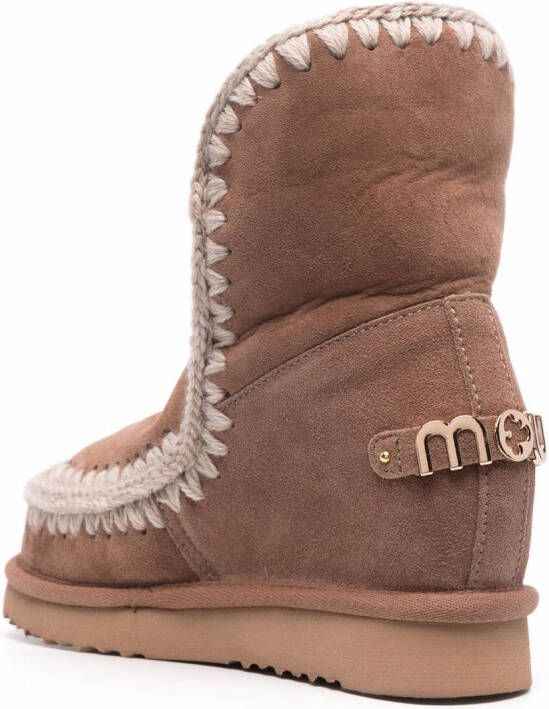 Mou shearling-lined sheepskin boots Pink