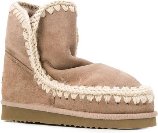 Mou stitch trim Eskimo boots Neutrals